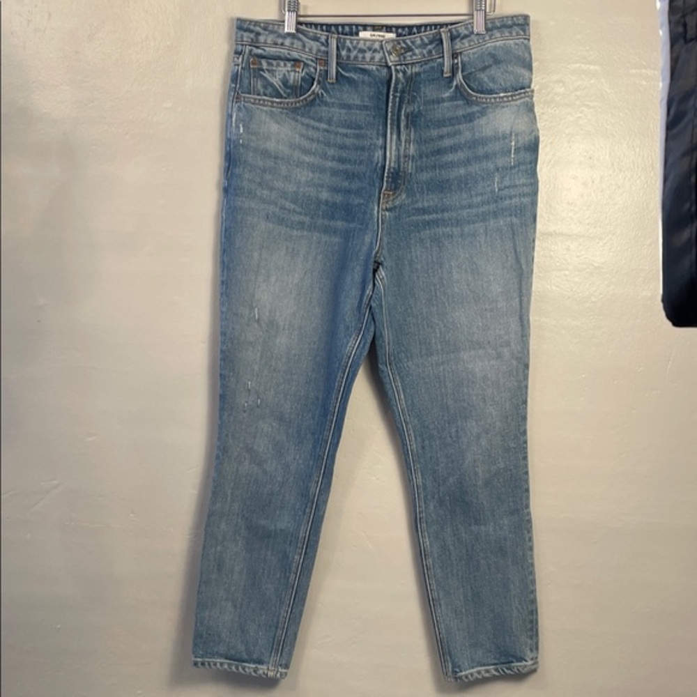 GRLFRND super high-rise karolina jeans, size 31 wash all into nothing